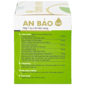 Viên uống An Bảo Gold Nam Dược hỗ trợ thanh nhiệt giải độc gan, giảm mụn nhọt (30 viên)