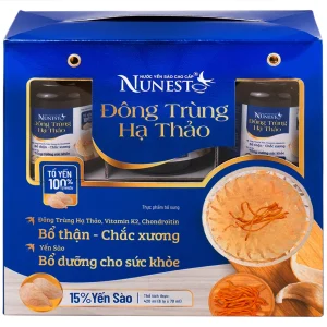 Nước Yến Sào Cao Cấp Đông Trùng Hạ Thảo 15% bổ thận, chắc xương, bổ dưỡng sức khỏe (6 Lọ x 70ml)