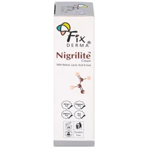 Kem dưỡng Fixderma Nigrilite Cream làm sạch tế bào da chết, mờ thâm, sáng da sẫm màu (50g)