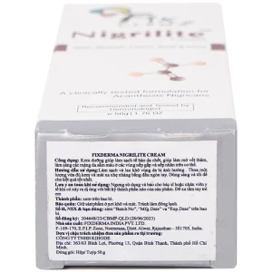 Kem dưỡng Fixderma Nigrilite Cream làm sạch tế bào da chết, mờ thâm, sáng da sẫm màu (50g)