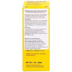 Gel Skleer Natural Skin Restoration giảm viêm, dưỡng ẩm và phục hồi da (30ml)