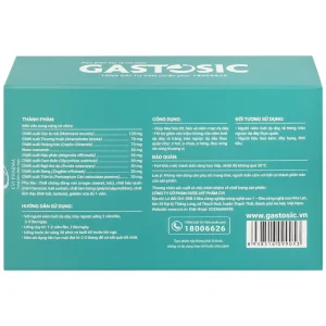 Viên uống Gastosic CVI Pharma giúp tiêu hóa tốt, bảo vệ niêm mạc dạ dày (3 vỉ x 10 viên)