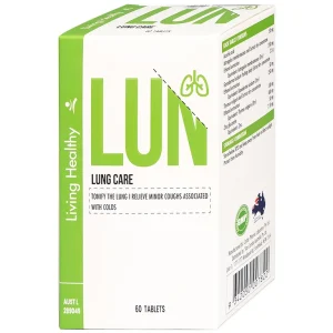 Viên uống Living Healthy Lung Care hỗ trợ tăng cường sức khỏe, bổ phổi (60 viên)