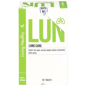 Viên uống Living Healthy Lung Care hỗ trợ tăng cường sức khỏe, bổ phổi (60 viên)