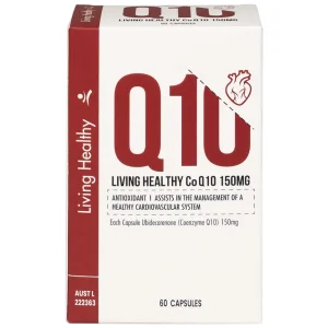 Viên uống Living Healthy CoQ10 150mg hỗ trợ tim mạch, tuần hoàn máu (60 viên)