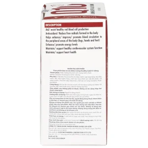 Viên uống Living Healthy CoQ10 150mg hỗ trợ tim mạch, tuần hoàn máu (60 viên)