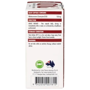 Viên uống Living Healthy CoQ10 150mg hỗ trợ tim mạch, tuần hoàn máu (60 viên)