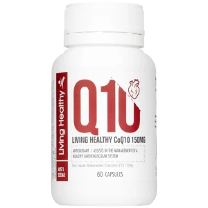 Viên uống Living Healthy CoQ10 150mg hỗ trợ tim mạch, tuần hoàn máu (60 viên)