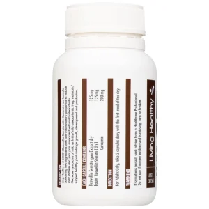 Viên uống Living Healthy 5-Loxin Boswellia Serrata Extract + Curcumin hỗ trợ giảm viêm khớp (60 viên)