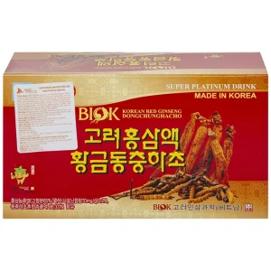 Nước Hồng Sâm Đông Trùng Hạ Thảo BIOK bồi bổ sức khỏe và tăng sức đề kháng (10 chai x 100ml)