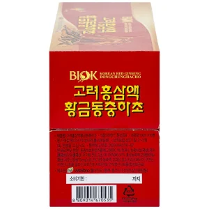 Nước Hồng Sâm Đông Trùng Hạ Thảo BIOK bồi bổ sức khỏe và tăng sức đề kháng (10 chai x 100ml)