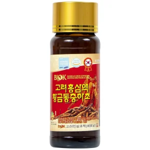 Nước Hồng Sâm Đông Trùng Hạ Thảo BIOK bồi bổ sức khỏe và tăng sức đề kháng (10 chai x 100ml)