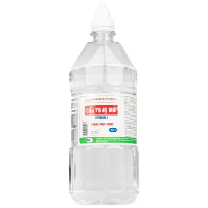 Cồn 70 độ Vĩnh Phúc dùng để diệt khuẩn dụng cụ y tế, bề mặt trong y tế (1000ml)
