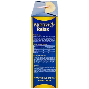 Nước Yến Sào Cao Cấp Nunest 15% Relax an giấc ngủ ngon, giảm căng thẳng, mệt mỏi (6 hũ x 70ml)