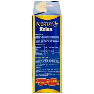 Nước Yến Sào Cao Cấp Nunest 15% Relax an giấc ngủ ngon, giảm căng thẳng, mệt mỏi (6 hũ x 70ml)