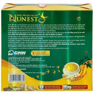 Nước Yến Sào Cao Cấp Nunest 15% Cerna bồi bổ cơ thể, tăng cường sức khỏe (6 hũ x 70ml)