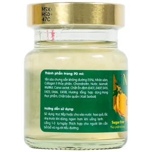 Nước Yến Sào Cao Cấp Nunest 15% Cerna bồi bổ cơ thể, tăng cường sức khỏe (6 hũ x 70ml)