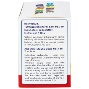 Viên nhai Borne Mineral New Nordic hỗ trợ phát triển xương, giúp tăng chiều cao, tăng đề kháng (120 viên)