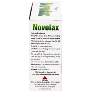 Dung dịch uống Novolax Novocare bổ sung chất xơ giúp nhuận tràng, giảm táo bón (4 vỉ x 5 ống)
