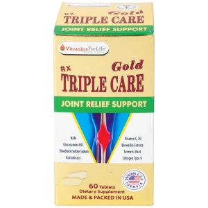 Viên nang cứng Triple Care Gold Vitamins For Life Hỗ trợ tăng tiết dịch khớp, giảm thoái hóa khớp (60 viên)