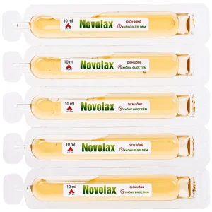 Dung dịch uống Novolax Novocare bổ sung chất xơ giúp nhuận tràng, giảm táo bón (4 vỉ x 5 ống)