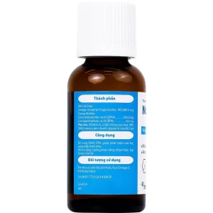 Dung dịch uống NovoSmart Drops 20ml Novocare bổ sung DHA, EPA, phát triển não bộ
