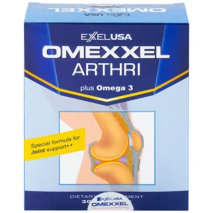 Viên nang mềm Omexxel Arthri hỗ trợ tăng tiết dịch khớp, giảm đau do lão hóa khớp (3 vỉ x 10 viên)