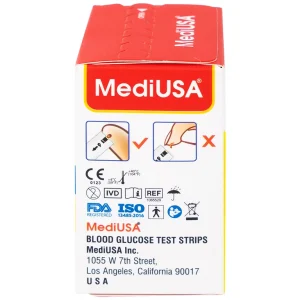 Que thử đường huyết MediUSA TS3300 sử dụng cùng máy đo đường huyết MediUSA GM3300 (50 que)