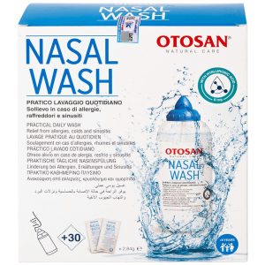 Bộ rửa xoang mũi Otosan Nasal Wash làm sạch sâu, hồi phục chứng viêm mũi dị ứng (1 kít + 30 gói)