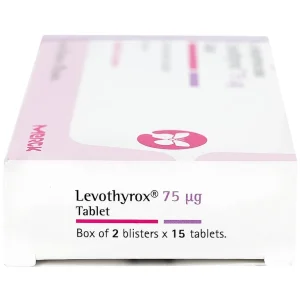 Thuốc Levothyrox 75µg Merck điều trị bướu giáp đơn thuần lành tính (2 vỉ x 15 viên)