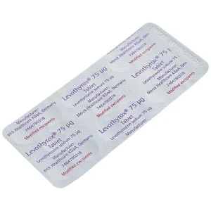 Thuốc Levothyrox 75µg Merck điều trị bướu giáp đơn thuần lành tính (2 vỉ x 15 viên)
