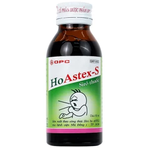 Siro HoAstex 90ml OPC dùng trị ho, giảm ho trong viêm họng, viêm phế quản