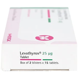Thuốc Levothyrox 25µg Merck điều trị bướu giáp đơn thuần lành tính (2 vỉ x 15 viên)