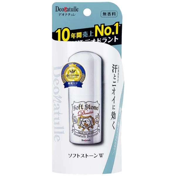 Lăn khử mùi đá khoáng Deonatulle Soft Stone Double Deodorant dạng sáp cho mọi loại da (20g)
