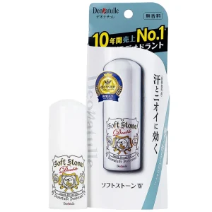 Lăn khử mùi đá khoáng Deonatulle Soft Stone Double Deodorant dạng sáp cho mọi loại da (20g)