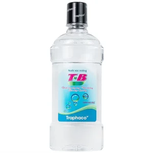 Nước súc miệng T-B Traphaco 500ml vệ sinh răng miệng, họng, ngừa viêm họng, thơm miệng, sạch răng