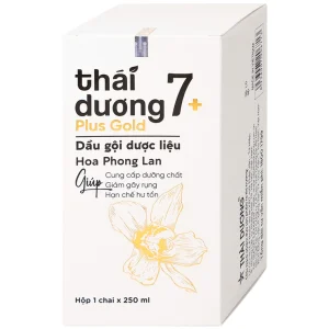 Dầu gội dược liệu Thái Dương 7 Plus Gold Sao Thái Dương sạch gàu, giảm ngứa và rụng tóc (250ml)