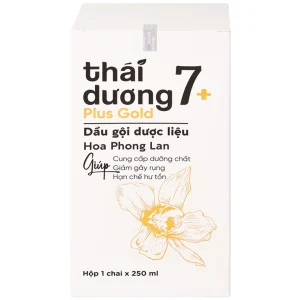 Dầu gội dược liệu Thái Dương 7 Plus Gold Sao Thái Dương sạch gàu, giảm ngứa và rụng tóc (250ml)