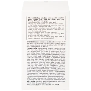 Dầu gội dược liệu Thái Dương 7 Plus Gold Sao Thái Dương sạch gàu, giảm ngứa và rụng tóc (250ml)