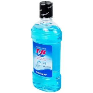 Nước súc miệng T-B Fresh 500ml Traphaco làm sạch răng, miệng, họng, hỗ trợ ngăn ngừa viêm họng, viêm lợi