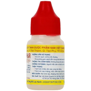 Dung dịch bôi da Mycophar 12ml Nam Việt dùng cho nấm da, lác, lang ben