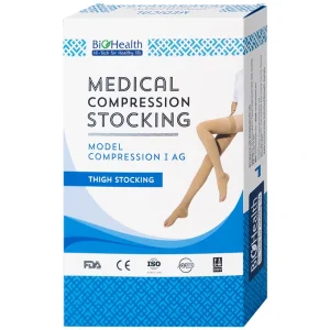 Vớ y khoa Compression I AG BioHealth tăng lưu thông máu, giảm tình trạng phù nề (Màu da - Size M)