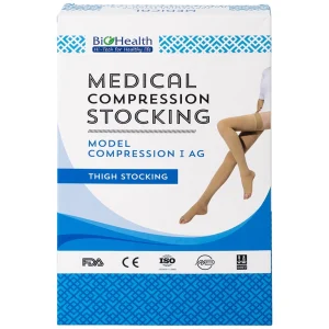 Vớ y khoa Compression I AG BioHealth tăng lưu thông máu, giảm tình trạng phù nề (Màu da - Size M)