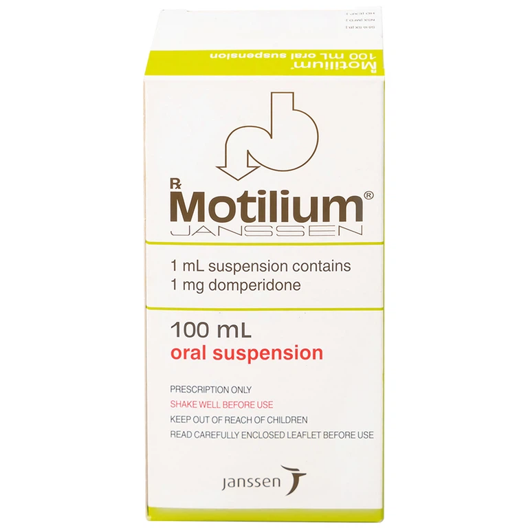 Hỗn dịch uống Motilium Janssen điều trị triệu chứng nôn và buồn nôn (100ml)