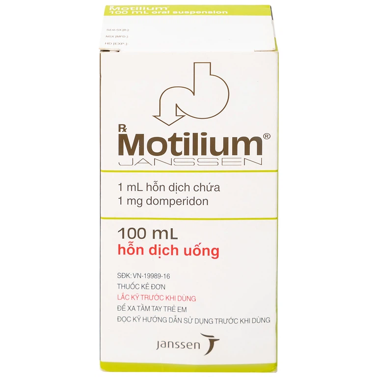 Hỗn dịch uống Motilium Janssen điều trị triệu chứng nôn và buồn nôn (100ml)