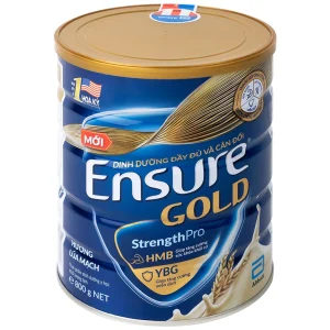 Sữa bột Ensure Gold StrengthPro Abbott hương lúa mạch tăng cường sức khỏe khối cơ, tăng miễn dịch (800g)