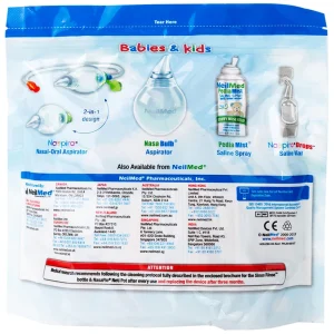 Muối rửa mũi Neilmed Sinus Rinse Kids giảm và ngăn ngừa các chứng viêm mũi dị ứng cho trẻ (120 gói)