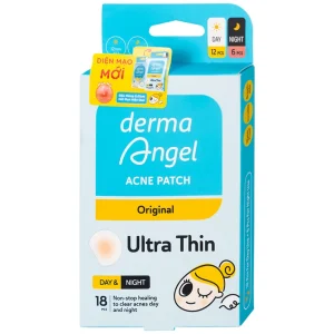 Miếng dán mụn ngày và đêm DermaAngel hút mụn, làm lành vết thương sau mụn (18 miếng x 15g)