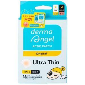 Miếng dán mụn ngày và đêm DermaAngel hút mụn, làm lành vết thương sau mụn (18 miếng x 15g)