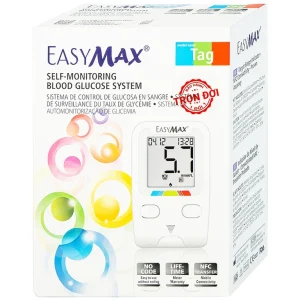 Combo 3 hộp que thử đường huyết Easy Max (25 que - Tặng máy do đường huyết Easy Max Tag)